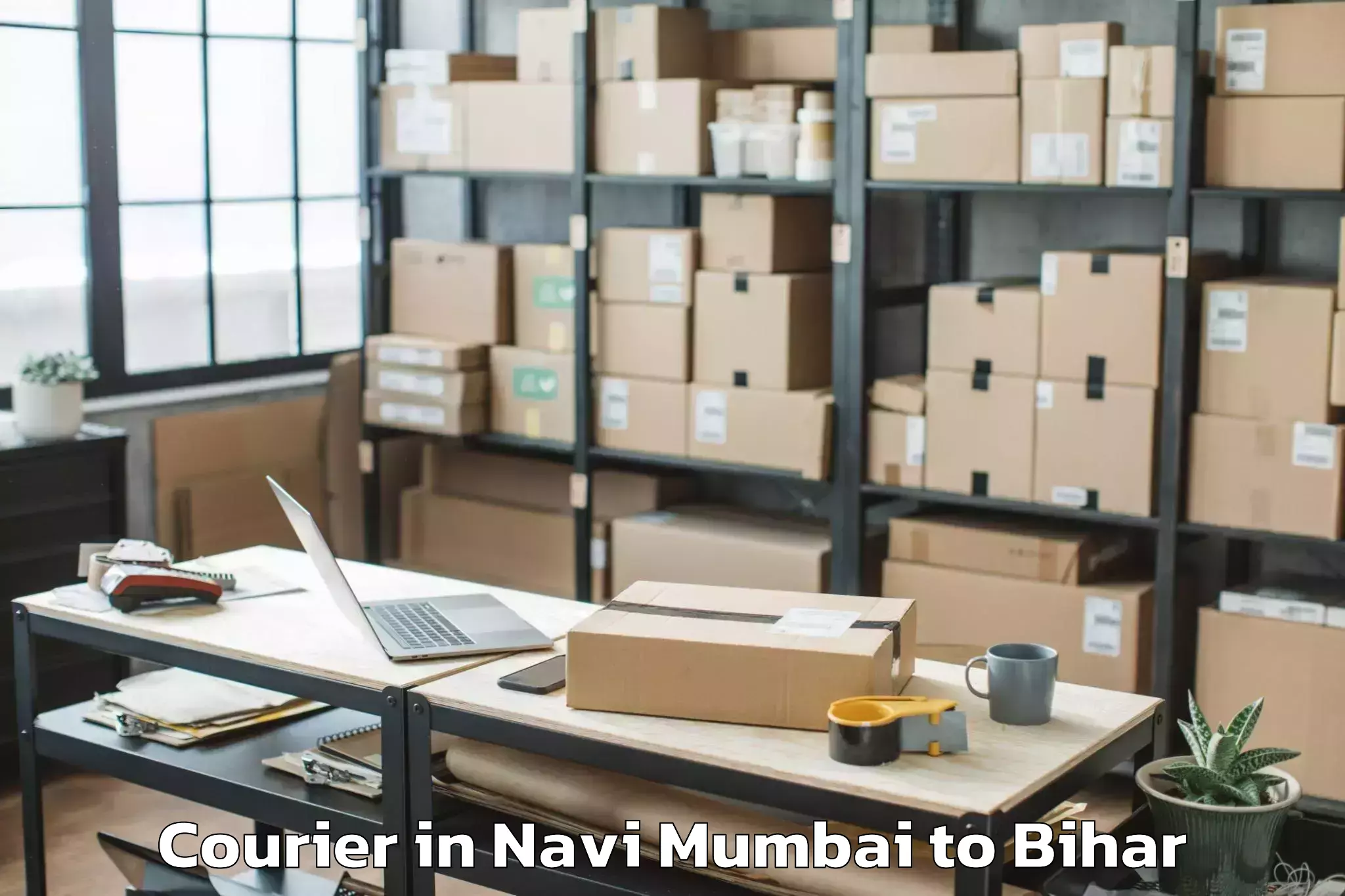 Get Navi Mumbai to Akbar Pur Barari Courier